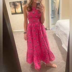 RHODE halter maxi dress